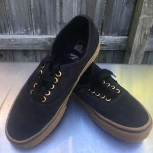 The Gum Authentic, Vans original, Black/Gum size 7.5 men
